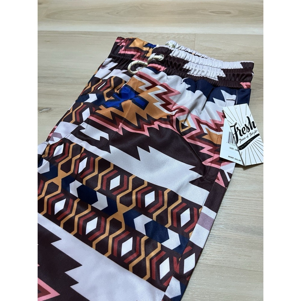 NWT Fresh Prints of Bel-Air Joggers Small Aztec Graphic Streetwear‎